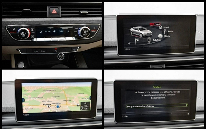 Audi A4 cena 114850 przebieg: 82336, rok produkcji 2019 z Wielichowo małe 742